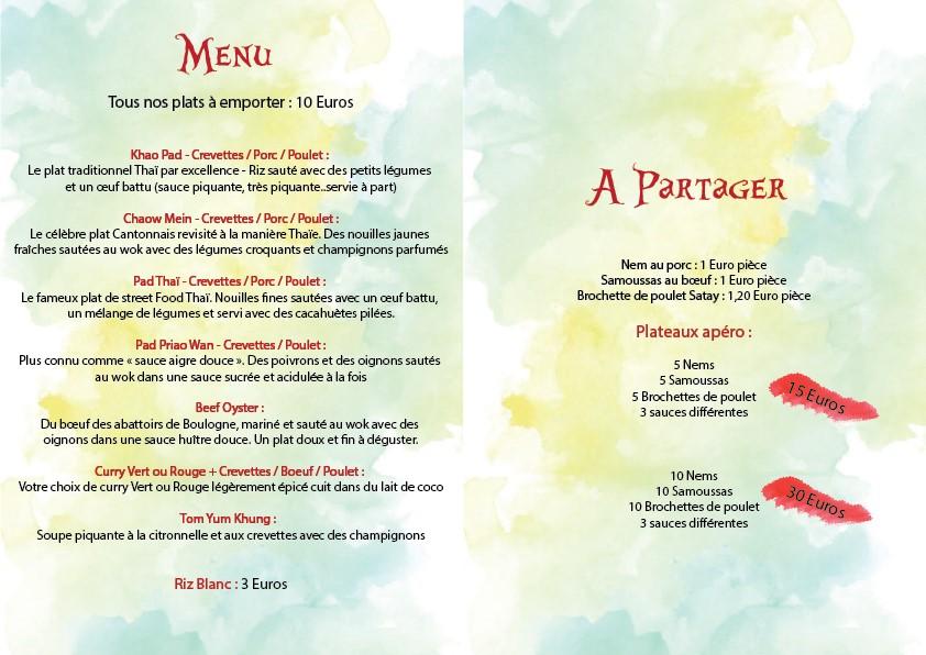 Thaï Food Charlas in Boulogne - Menu Image 3